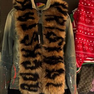 Rockstar jacket, removable fur